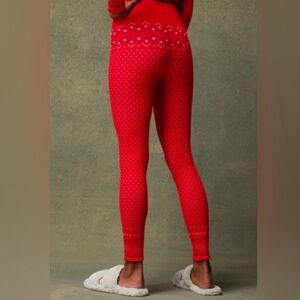 NWOT Fabletics Cloud Seamless High-waisted Jacquard Legging Poinsettia